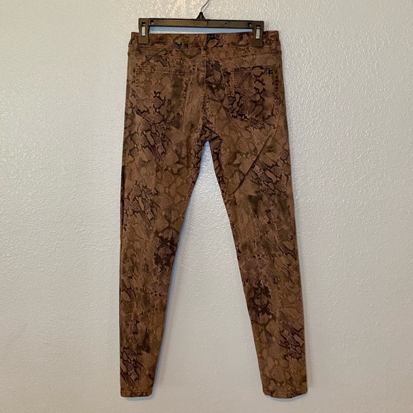 David Kahn Animal Print Skinny Jeans 28 - Picture 2 of 7